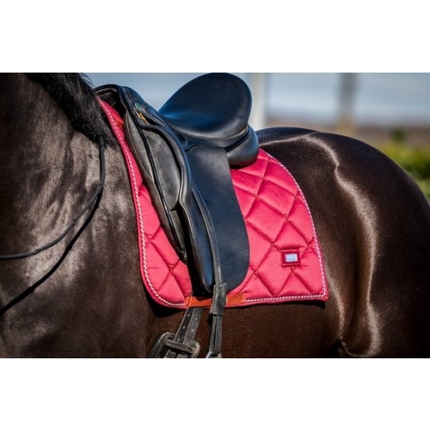 Showtime zadeldek Crown - Burgundy - full