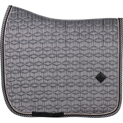 Kentucky Saddle Pad Pied-de-Poule - Kleur: Black - Optie: Jumping - Maat: Full