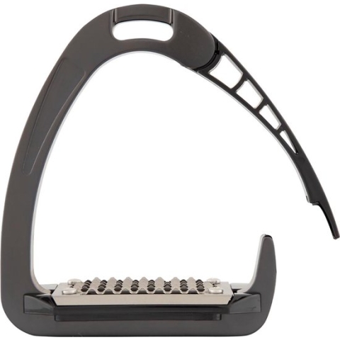Acavallo Beugels Acavallo Arena Alupro Charcoal - 12cm | Stijgbeugels en Beugelriemen