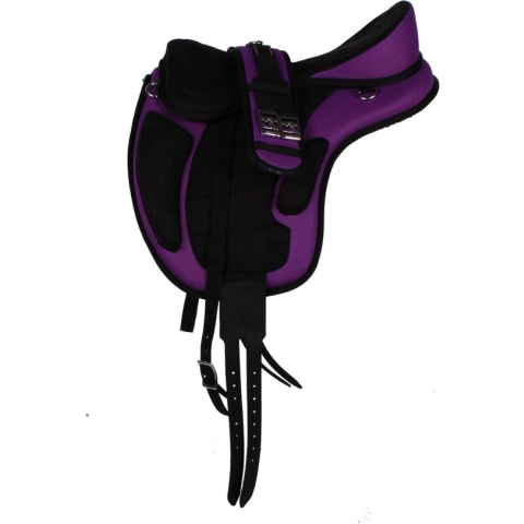 Pagony boomloos zadel compleet Paars maat:17 inch