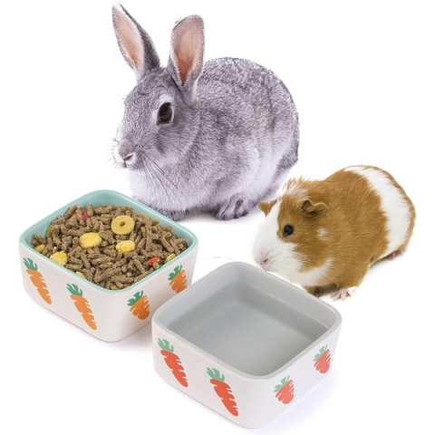 Hamster accessoires kom voederschaal voederdispenser voor kooi hamster voerbak bakken keramische schaal