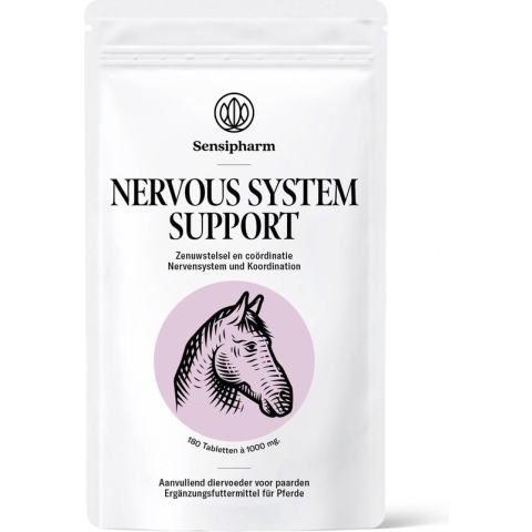 Sensipharm Nervous System Support Paard - Zenuwstelsel Voedingssupplement bij Epilepsie - 180 Tabletten à 1000 mg