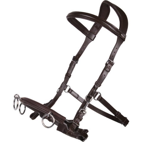 QHP Kaptoom leer - maat Cob - brown