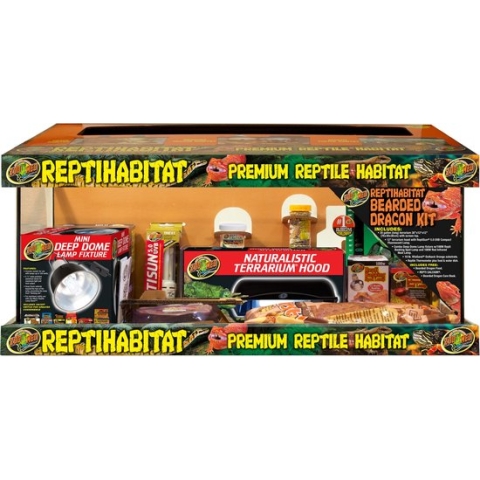 Zoo Med ReptiHabitat Bearded Dragon Kit - Terrarium Voor Baardagaam - 76x30x30cm