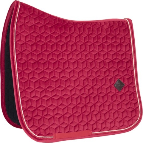 Kentucky Zadeldoek Velvet - Kleur: Fuchsia - Optie: Full - Maat: Dressage