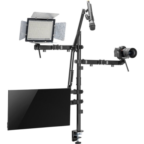 NanoRS - Monitorbeugel - All-in-One Professionele Studio Tafelmontage voor 17-32" Monitor -  Statief VESA 75x75 100x100
