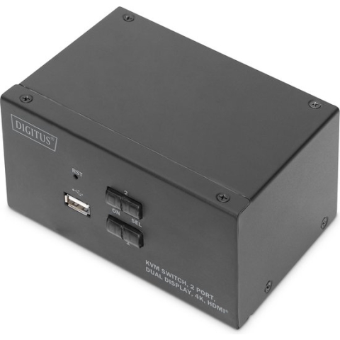 Digitus DS-12860 KVM-switch Zwart