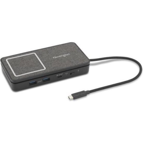 Kensington USB-C Dual 4K Portable Mobile Dock with Qi Charging - 100W