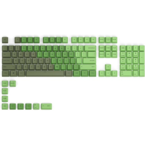 Glorious PC Gaming Race GPBT - Keycapset - 114 stuks ANSI - VS-indeling - Olive