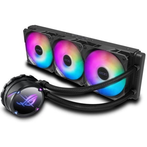 Asus ROG STRIX LC II 360 ARGB - Vloeistof-koelsysteem - 3 x ROG RGB 120 mm - zwart