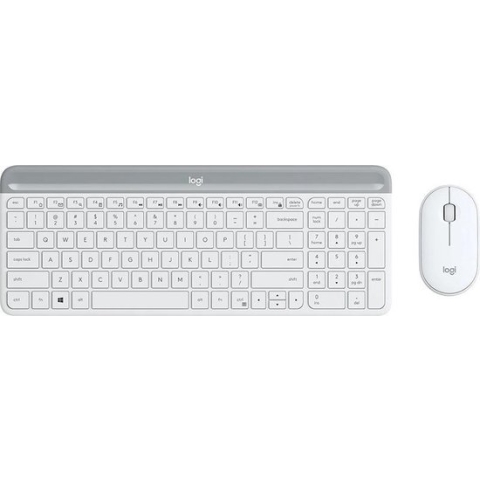 Logitech MK470 Qwerty toetsenbord + muis - Wit