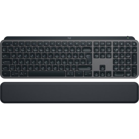 Logitech MX Keys S Plus - Draadloos Toetsenbord met Polssteun - Qwerty US international - Zwart