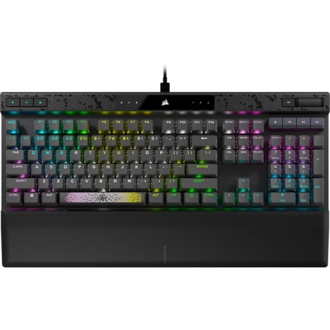 Corsair K70 MAX - Mechanisch Gaming Toetsenbord - Black PBT Keycaps - RGB - QWERTY - Staalgrijs