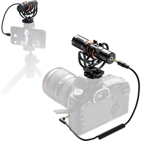 Comica VM10 Pro compacte microfoon voor telefoon en camera - met 3.5mm en USB-C poort