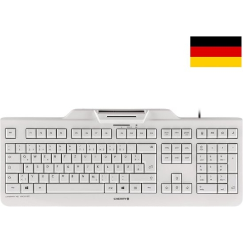 CHERRY KC 1000 SC toetsenbord USB QWERTZ Duits Grijs