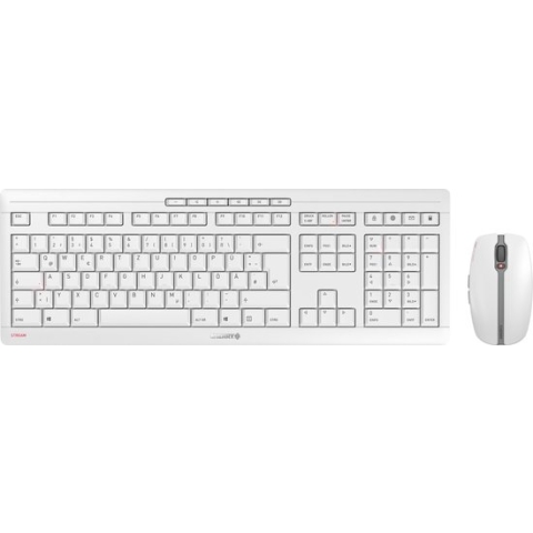 CHERRY Stream Desktop Recharge toetsenbord RF Draadloos AZERTY Belgisch Grijs