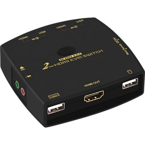HDMI KVM switch met usb aansluiting