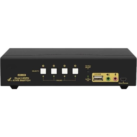 Auto detection Dual Monitor 4 PC's HDMI KVM switch