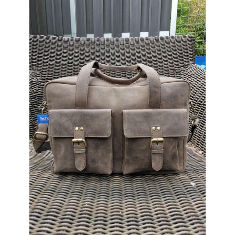 SEDNA leren laptoptas Dakota. 100% HUNTER leer