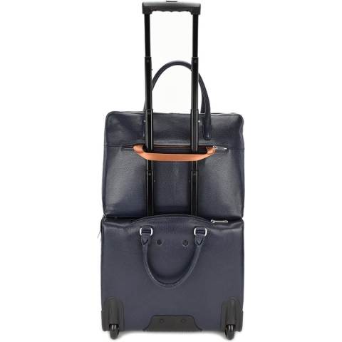 Gigi Fratelli Dames Leren Laptop Trolley 15.6 inch Romance Business ROM8015 Oud Roze