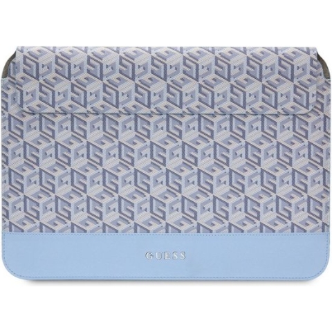 Guess G-Cube Sleeve voor o.a. Apple MacBook (13"/14") - Blauw