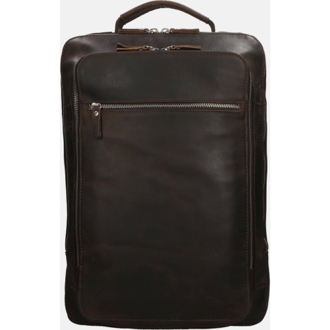 Leonhard Heyden Salisbury rugzak 15 inch brown