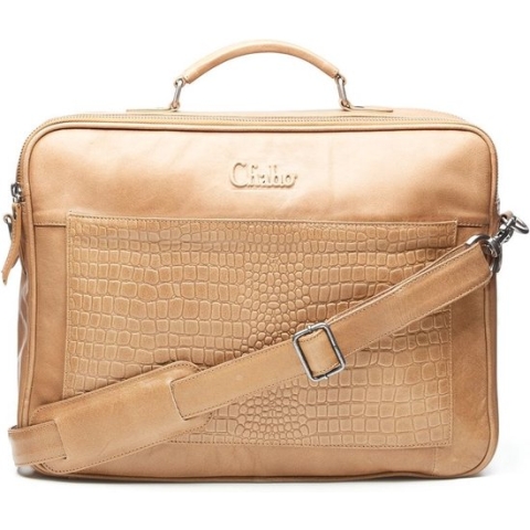 Chabo Bags -Rio at Work - Laptoptas - Leer - beige