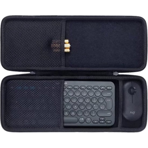 Selwo Harde hoes voor Logitech K380 draadloos bluetooth-toetsenbord Logitech M350 muis set (alleen hoes, bevat geen toetsenbord en muis set)