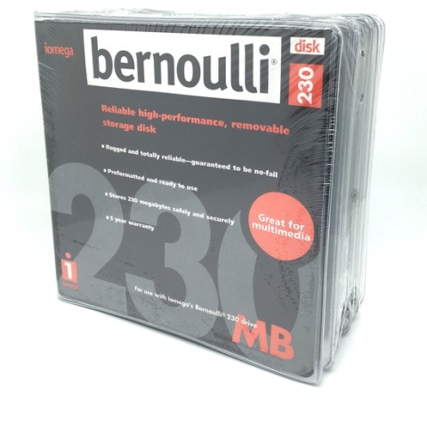 Bernoulli iomega Disk 230 Storage Disk 5 Pack