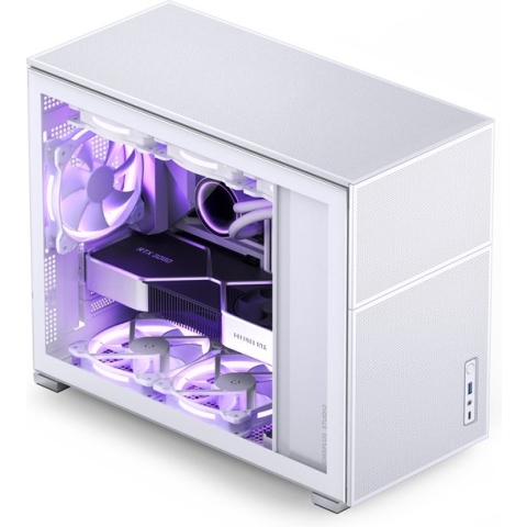Jonsbo D31 MESH, Midi Tower, PC, Wit, DTX, ITX, micro ATX, Staal, Gamen