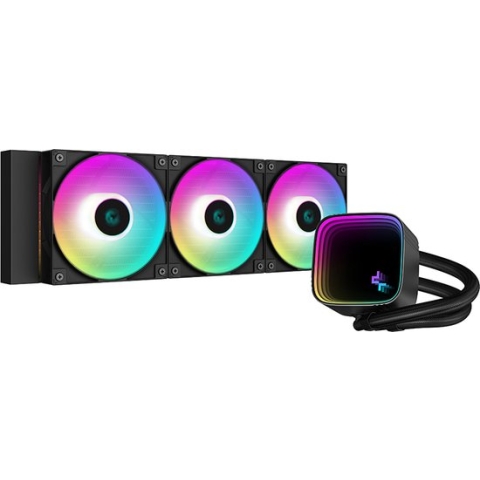 DeepCool LS720SE 240mm ARGB Water Cooler, 3x 120mm PWM ARGB High Performance Fan, sockets: Intel: LGA2066/2011-v3/2011/1700/1200/1151/1150/1155 AMD: AM5/AM5,L.S.P Cable