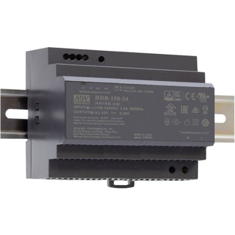 Mean Well HDR-150-15 DIN-rail netvoeding 15 V/DC 142.5 W Aantal uitgangen:1 x Inhoud 1 stuk(s)