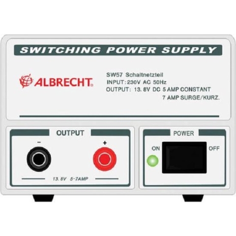 Albrecht SW57 Voeding 5-7 Amp max. 13.8 Volt