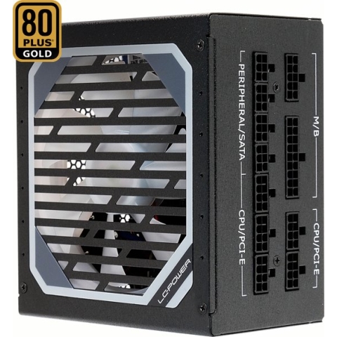 1000W Modular 80+ GOLD Super Silent Power Supply - LC-1000M-V2.31 1000W Modulair Kabelbeheer PC voeding 80+GOLD met 8x PCI-Express connectors