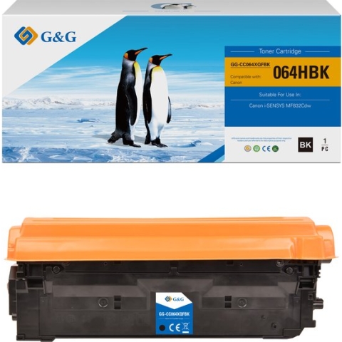 G&G 064H BK toner Compatibel met Canon 064H Tonercartridge  Zwart 1 stuk(s) -hoge capaciteit Huismerk