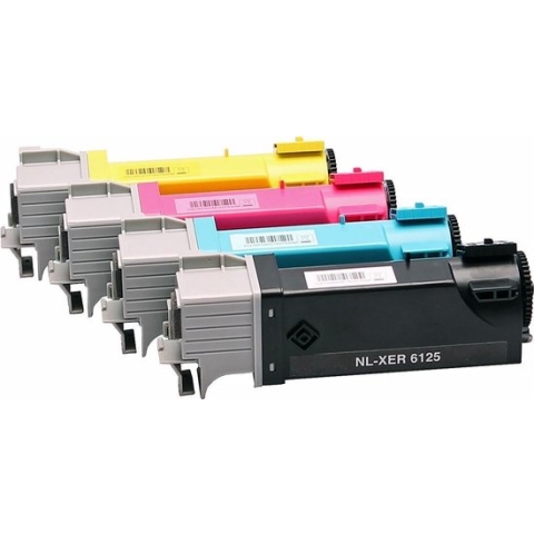 Set 4x ABC huismerk toner geschikt voor Xerox Phaser 6140 6140DN 6140N