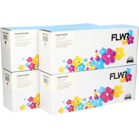 FLWR - Toners / Brother TN-325 multipack / zwart en kleur / Geschikt voor Brother