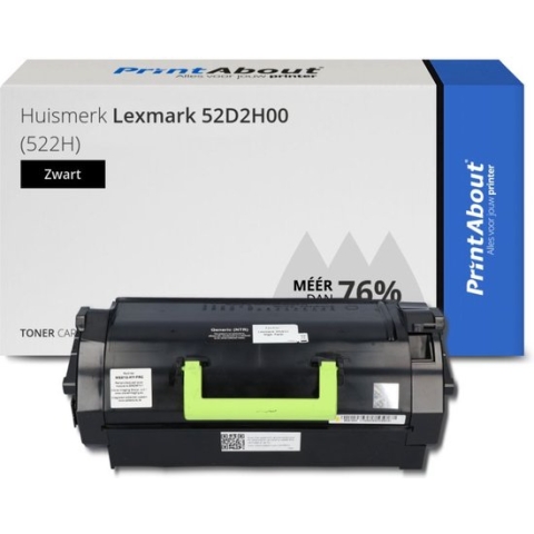 Lexmark 522H (52D2H00) toner zwart Huismerk