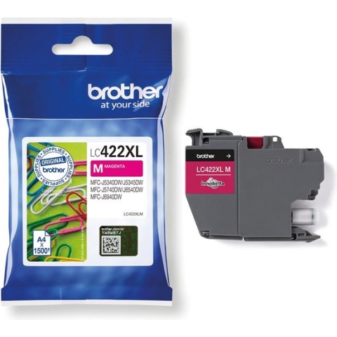 Inkcartridge brother lc-422xlm rood - 5 stuks