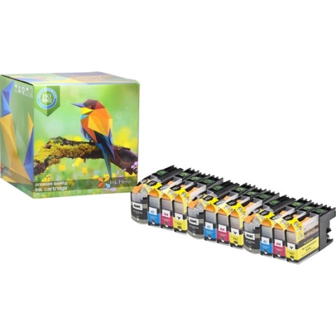 Ink Hero - 12 Pack - Inktcartridge / Alternatief voor de Brother LC227, DCP-J4120DW, MFC-J4420DW, MFC-J4620DW, MFC-J4625DW