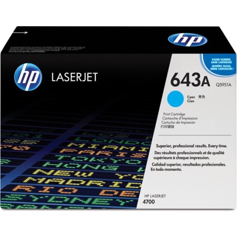 HP - Q5951A - 643A - Toner cyaan