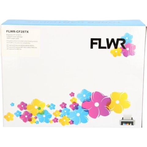 FLWR - Toner / 87X / Zwart - Geschikt voor HP