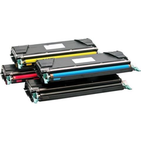 Set 4x ABC huismerk toner geschikt voor Lexmark C734 C734DN C734DTN C734DW C734N C736 C736DN C736DTN C736N CS736 CS736dn X734 X734DE X736 X736DE X738 X738DE X738DTE