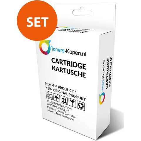 Geschikt voor huismerk Set 2x patroon voor Hp 21/22 (1xBK+1x3kleur)