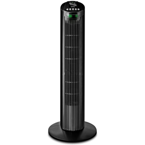 BLACK & DECKER ventilator| BEST SELLER | Torenventilator zwart | Ventilator met timer | INCL. Afstandsbediening | Staand | Waaier |