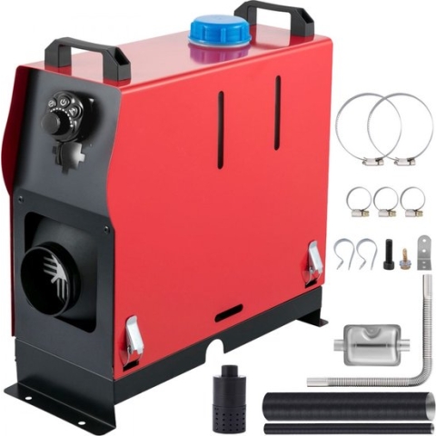 Dakta® Luchtdieselverwarmer Brandstofverwarmer 12V 8KW Poot Schakelaar 1 Uitlaat