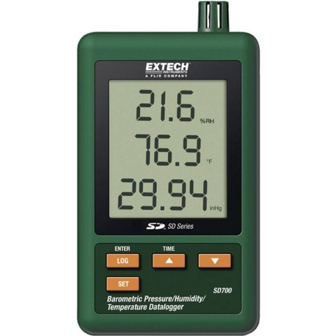 Extech SD700 - multi datalogger - temperatuur - 0 tot +50 °C - luchtdruk - 10 tot 1100 hPa - vochtigheid - 10 tot 90 % Hrel