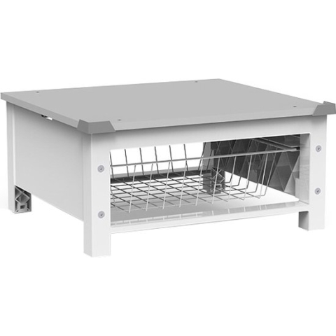 Meliconi Base Space Basket 656143 - Stapelkit - Apparaatverhoger met uitschuifbare draadmand