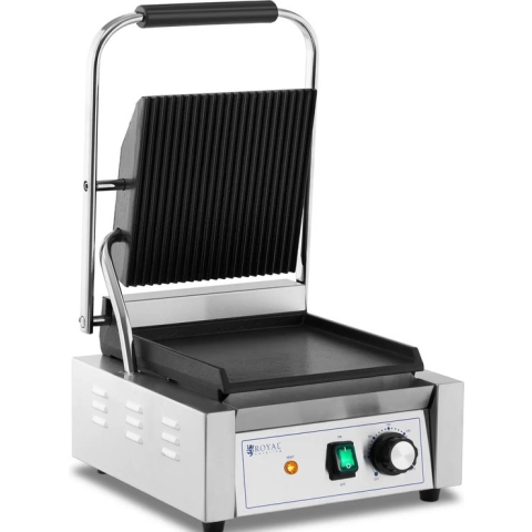 Royal Catering Contactgrill - Rainurée + Lisse - Royal Catering - 1800 W