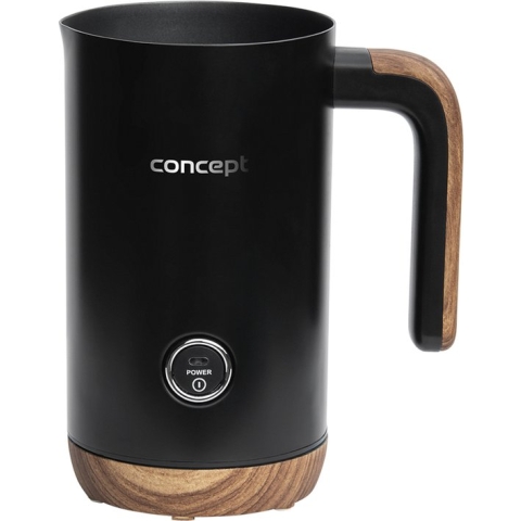 CONCEPT - Melkopschuimer - ideaal voor Latte, Cappuccino | 500W - Roestvrij staal - Zwart